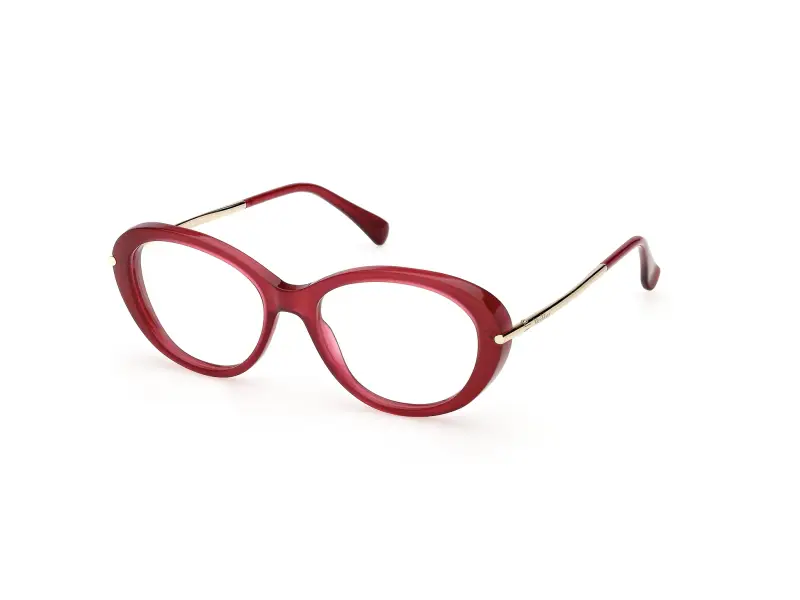 Donna Max Mara MM5227 069 Montature da vista Acetato Bordeaux Geometrica Normale