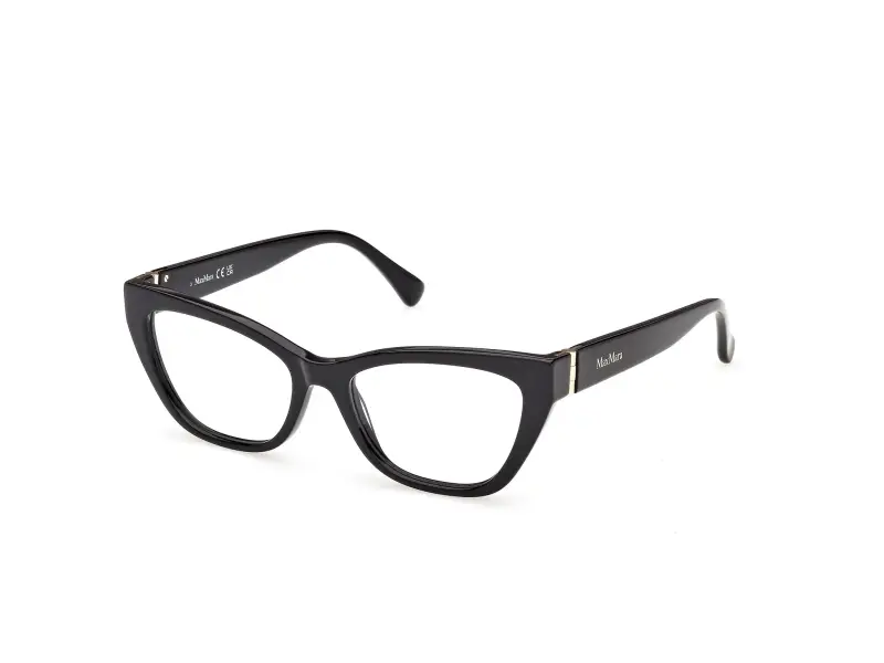 Donna Max Mara MM5228 001 Montature da vista Acetato Nero Cat Eye Normale
