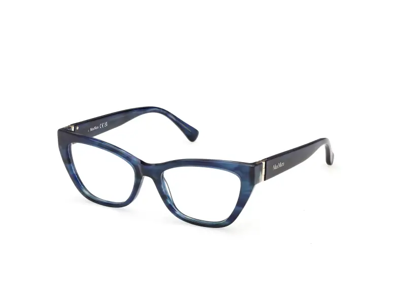 Donna Max Mara MM5228 092 Montature da vista Acetato Azzurro Cat Eye Normale