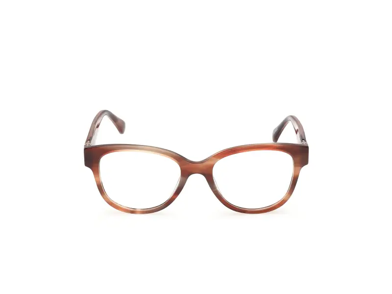 Donna Max Mara MM5229 068 Montature da vista Acetato Marrone Rotonda Normale miniatura 2