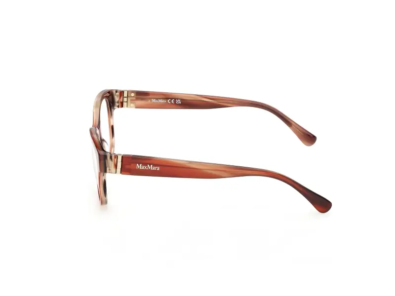 Donna Max Mara MM5229 068 Montature da vista Acetato Marrone Rotonda Normale miniatura 3
