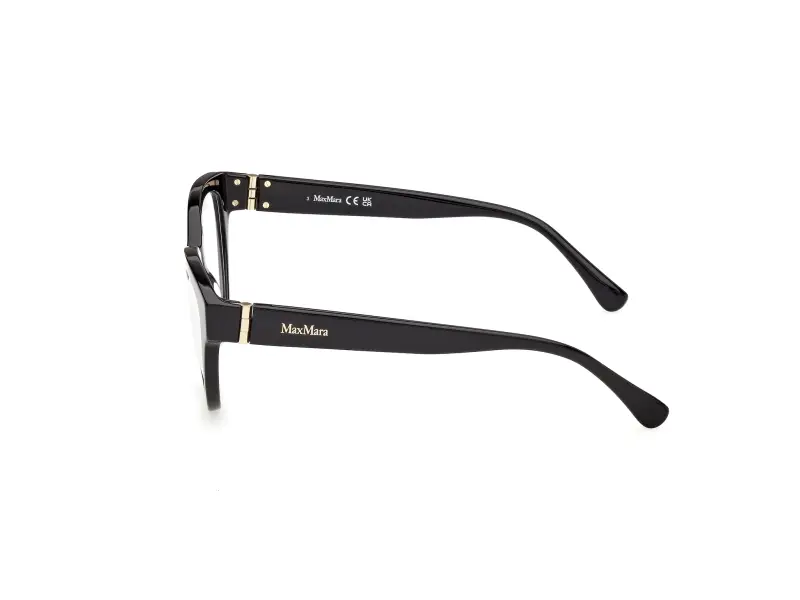 Donna Max Mara MM5230 001 Montature da vista Acetato Nero Rotonda Normale miniatura 3