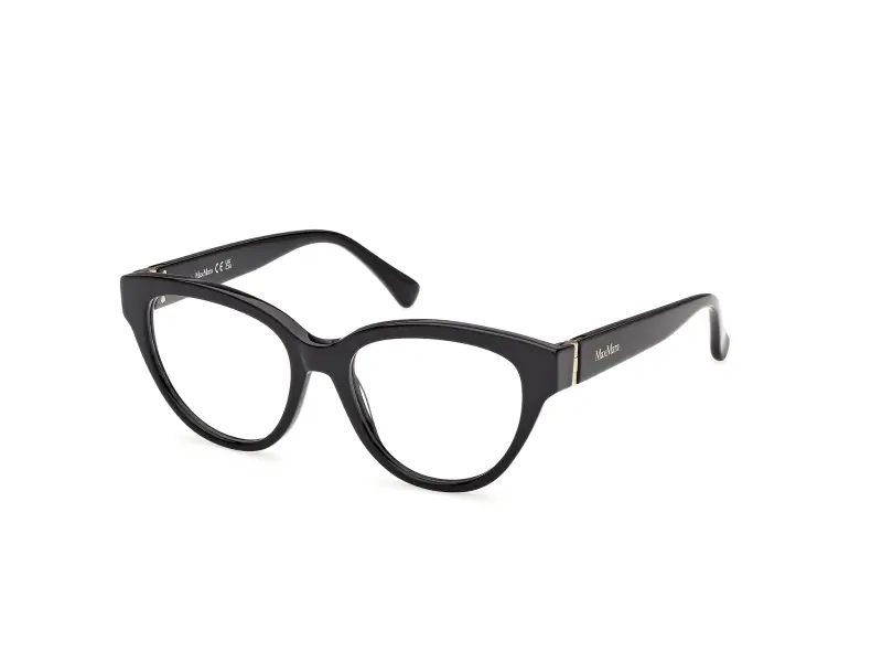 Donna Max Mara MM5230 001 Montature da vista Acetato Nero Rotonda Normale