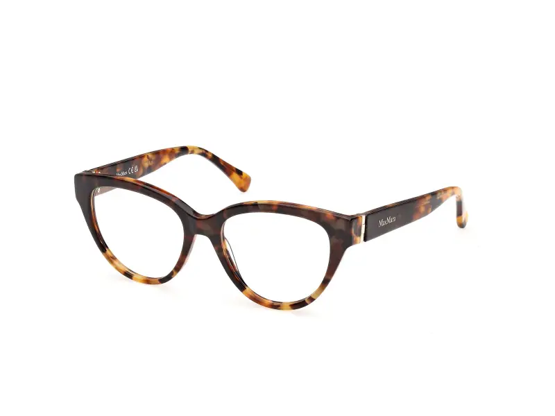 Donna Max Mara MM5230 056 Montature da vista Acetato Havana Rotonda Normale