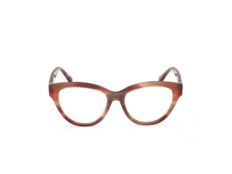 Donna Max Mara MM5230 068 Montature da vista Acetato Marrone Rotonda Normale miniatura 2