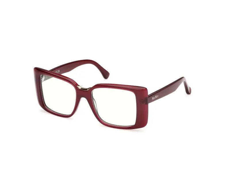 Donna Max Mara MM5231-B 069 Montature da vista Acetato Bordeaux Squadrata Normale