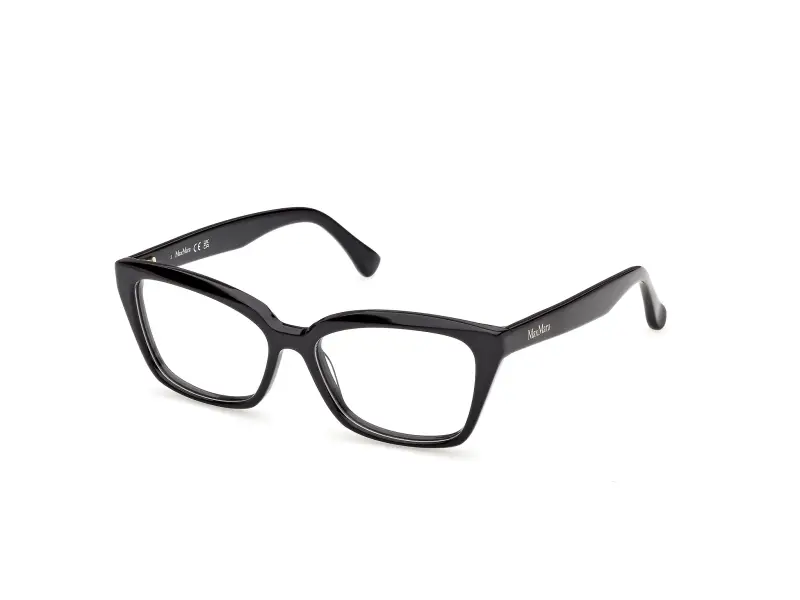 Donna Max Mara MM5232 001 Montature da vista Acetato Nero Cat Eye Normale