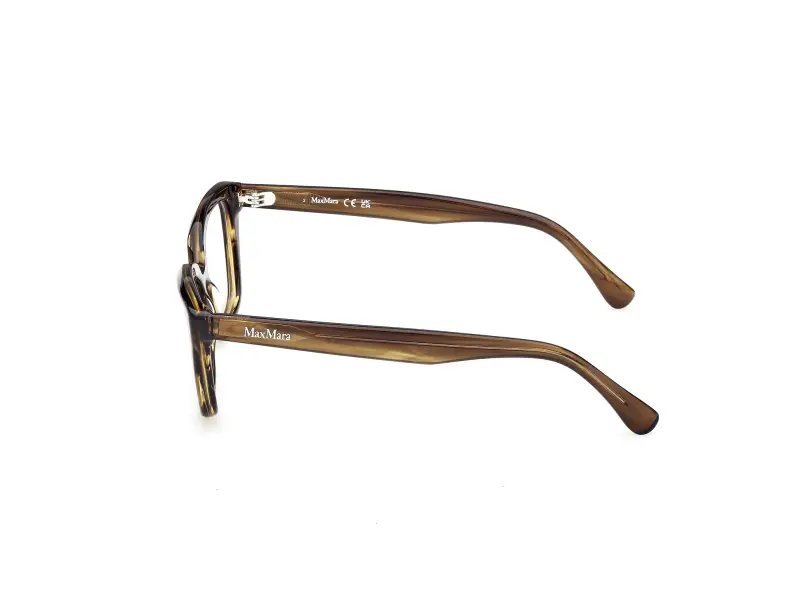 Donna Max Mara MM5232 061 Montature da vista Acetato Marrone Cat Eye Normale miniatura 3