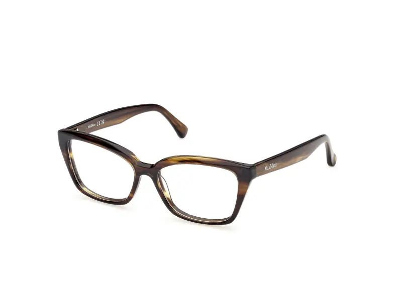 Donna Max Mara MM5232 061 Montature da vista Acetato Marrone Cat Eye Normale