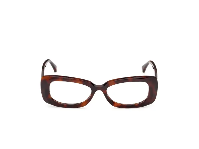 Donna Max Mara MM5233 052 Montature da vista Acetato Havana Squadrata Normale miniatura 2
