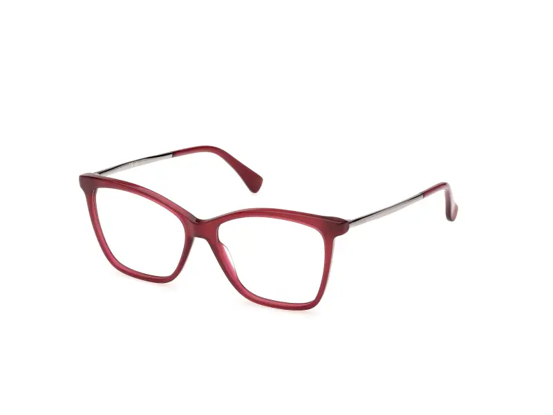 Donna Max Mara MM5235 069 Montature da vista Acetato Bordeaux Rotonda Normale