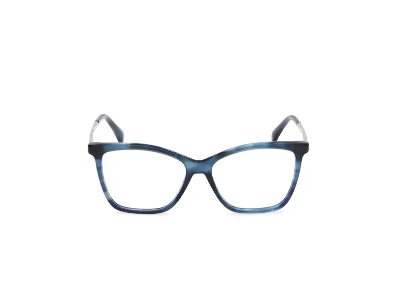 Donna Max Mara MM5235 092 Montature da vista Acetato Blu Rotonda Normale miniatura 2