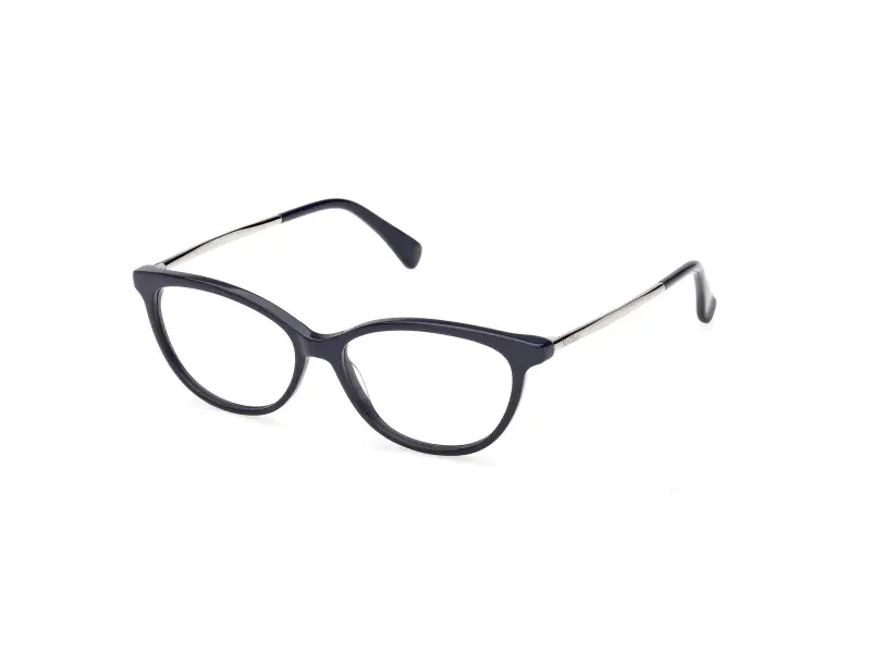 Donna Max Mara MM5236 090 Montature da vista Acetato Blu Rotonda Normale