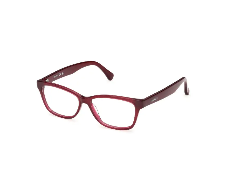 Donna Max Mara MM5237 069 Montature da vista Acetato Bordeaux Squadrata Normale
