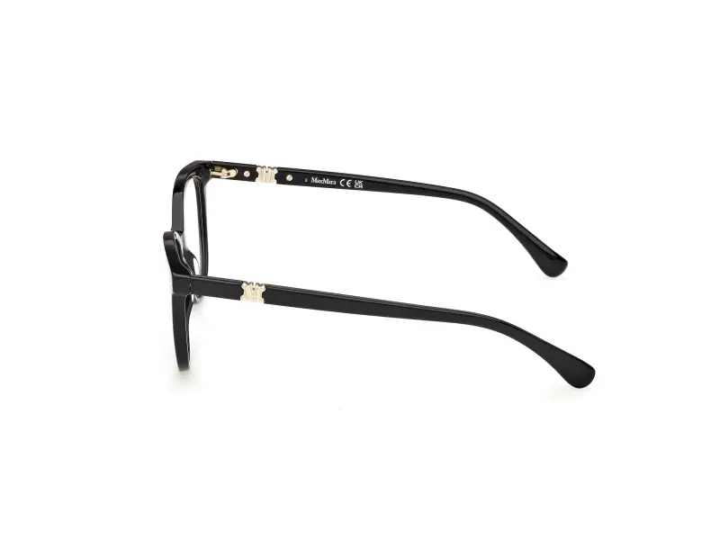 Donna Max Mara MM5238 001 Montature da vista Acetato Nero Rotonda Normale miniatura 3