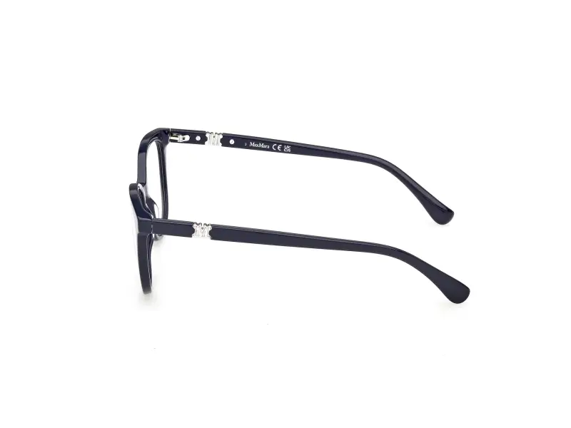 Donna Max Mara MM5238 090 Montature da vista Acetato Blu Rotonda Normale miniatura 3