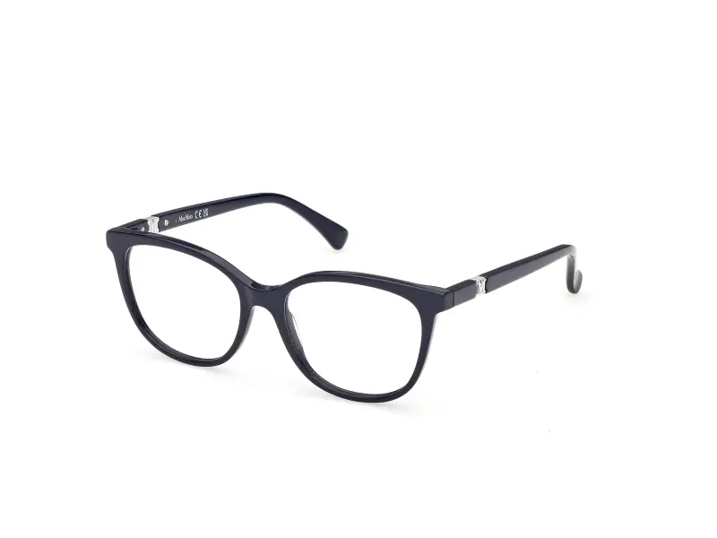 Donna Max Mara MM5238 090 Montature da vista Acetato Blu Rotonda Normale