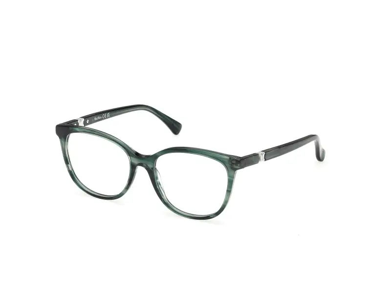 Donna Max Mara MM5238 098 Montature da vista Acetato Verde Rotonda Normale