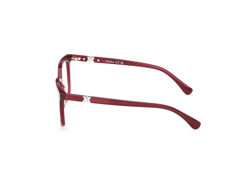 Donna Max Mara MM5239 069 Montature da vista Acetato Bordeaux Rotonda Normale miniatura 3
