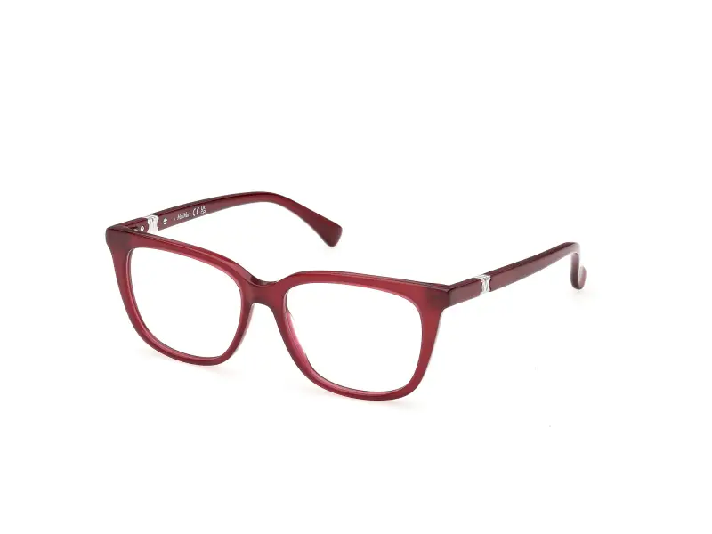 Donna Max Mara MM5239 069 Montature da vista Acetato Bordeaux Rotonda Normale
