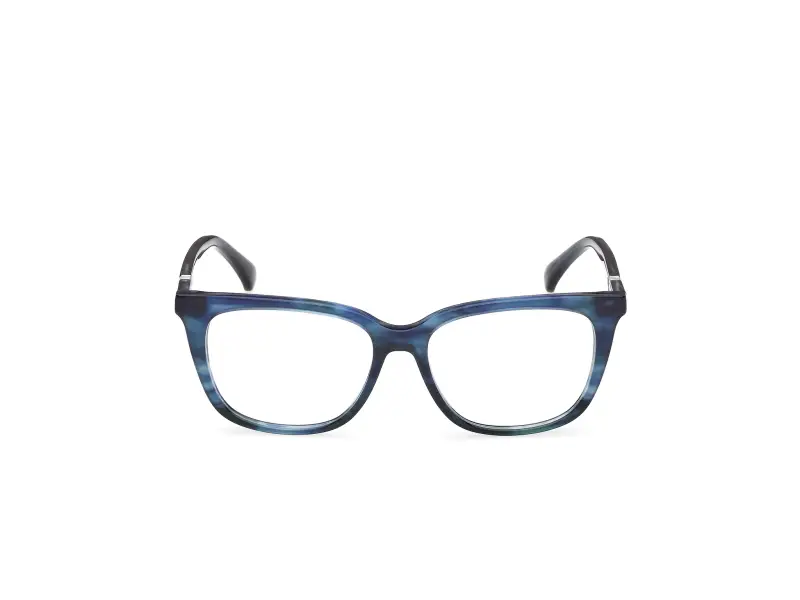 Donna Max Mara MM5239 092 Montature da vista Acetato Azzurro Rotonda Normale miniatura 2