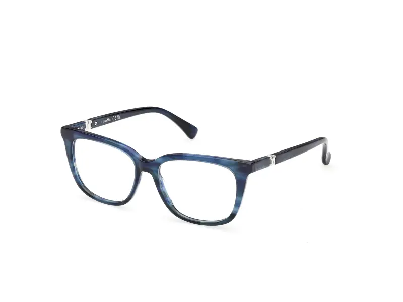 Donna Max Mara MM5239 092 Montature da vista Acetato Azzurro Rotonda Normale