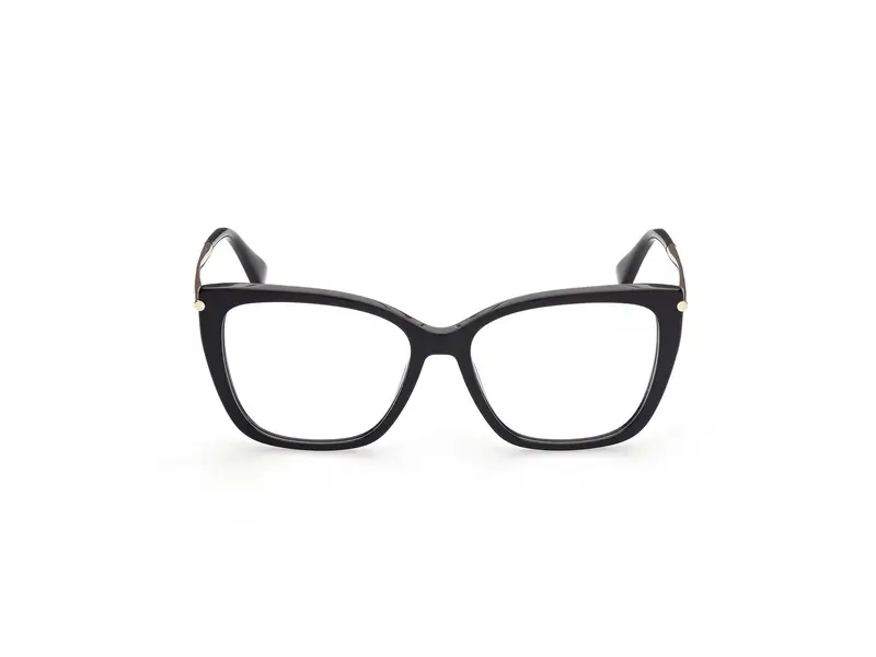 Max Mara Donna MM5007 001 Montature da vista Acetato Nero Squadrata Normale miniatura 2