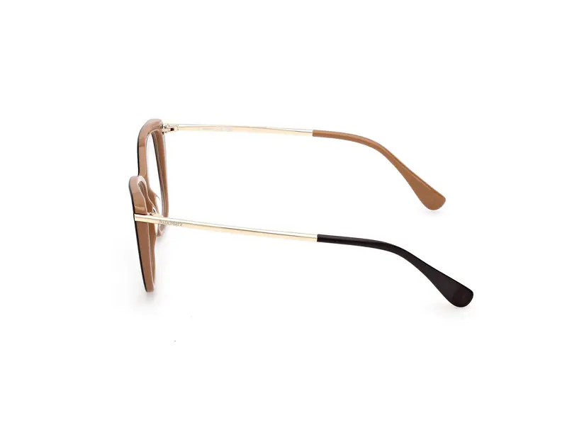 Max Mara Donna MM5007 050 Montature da vista Acetato Marrone Squadrata Normale miniatura 2