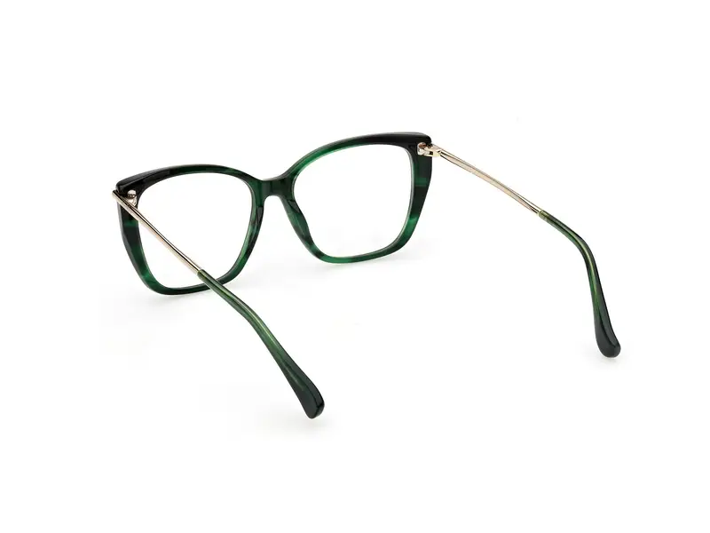Max Mara Donna MM5007 098 Montature da vista Acetato Verde Squadrata Normale miniatura 3