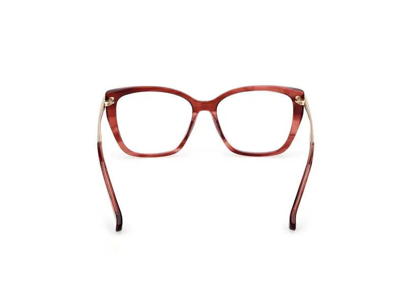 Max Mara Donna MM5007 68 Montature da vista Acetato Rosso Squadrata Normale miniatura 3