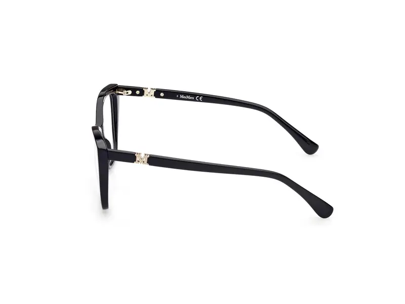 Max Mara Donna MM5036 001 Montature da vista Acetato Nero Squadrata Normale miniatura 3