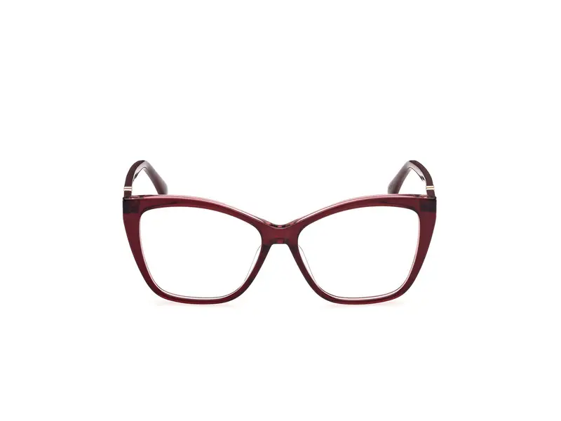 Max Mara Donna MM5036 066 Montature da vista Acetato Rosso Squadrata Normale miniatura 2