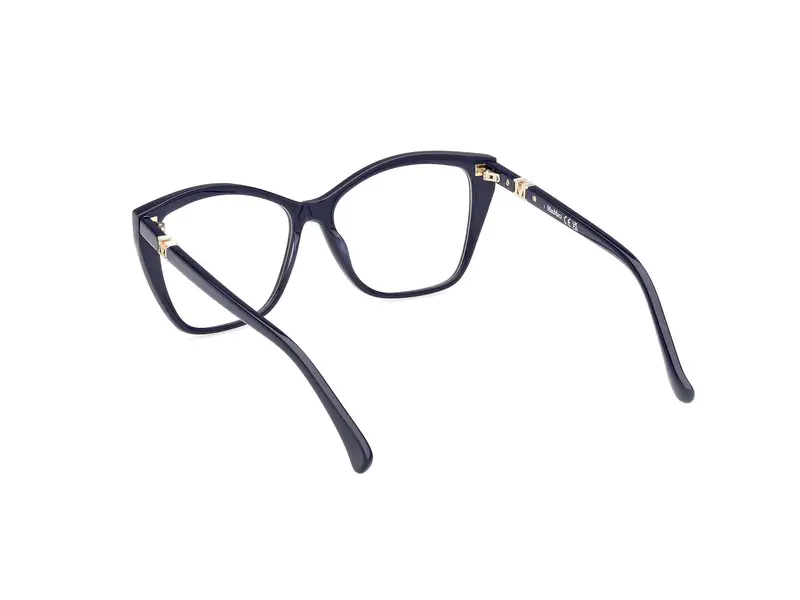 Max Mara Donna MM5036 090 Montature da vista Acetato Blu Squadrata Normale miniatura 3