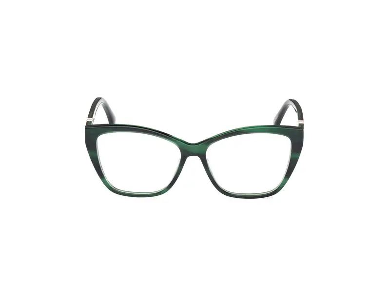 Max Mara Donna MM5036 098 Montature da vista Acetato Verde Squadrata Normale miniatura 2