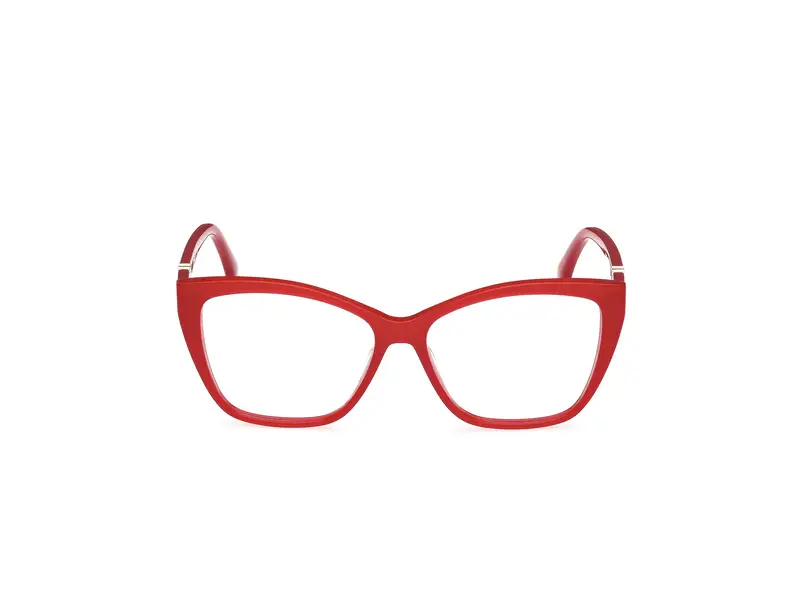 Max Mara Donna MM5036 66A Montature da vista Acetato Rosso Fumo Squadrata Normale miniatura 2