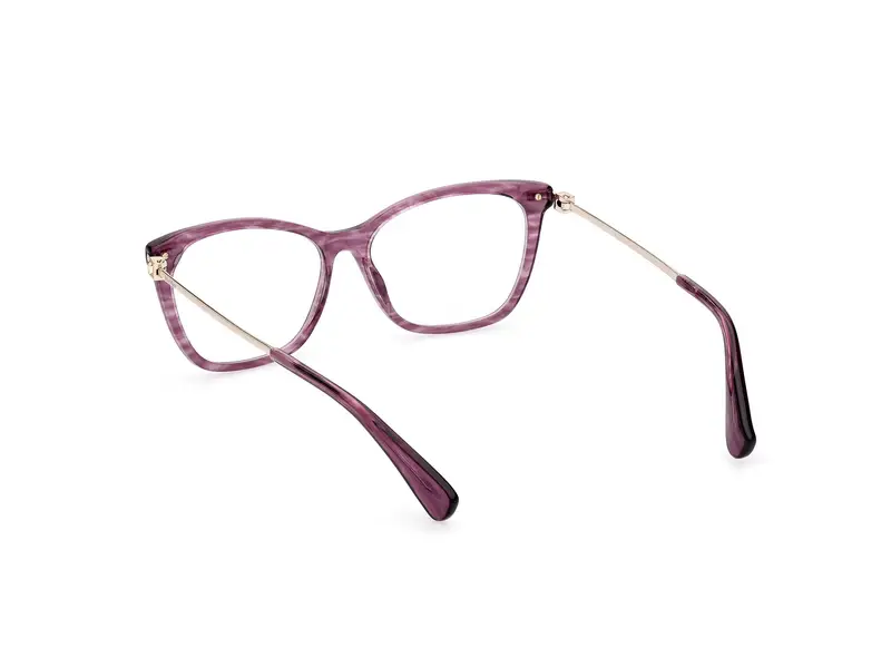 Max Mara Donna MM5070 083 Montature da vista Acetato Viola Squadrata Normale miniatura 3