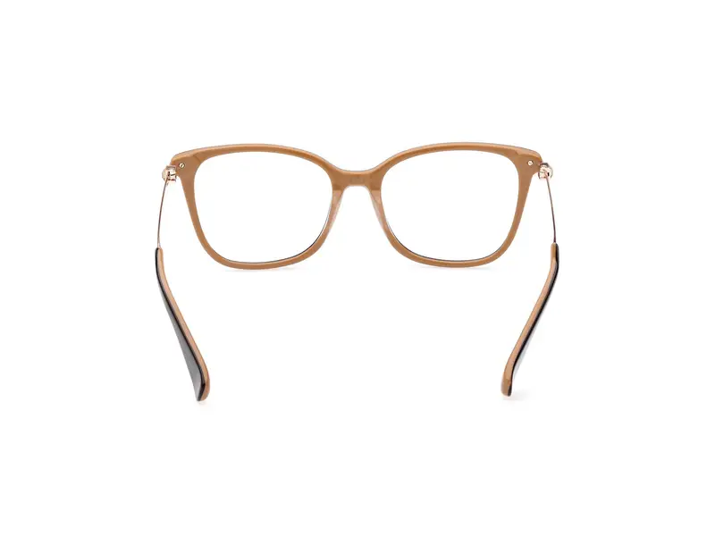 Max Mara Donna MM5079 050 Montature da vista Acetato Marrone Squadrata Normale miniatura 3