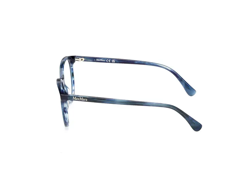 Max Mara Donna MM5084 92 Montature da vista Acetato Blu Rotonda Normale miniatura 2