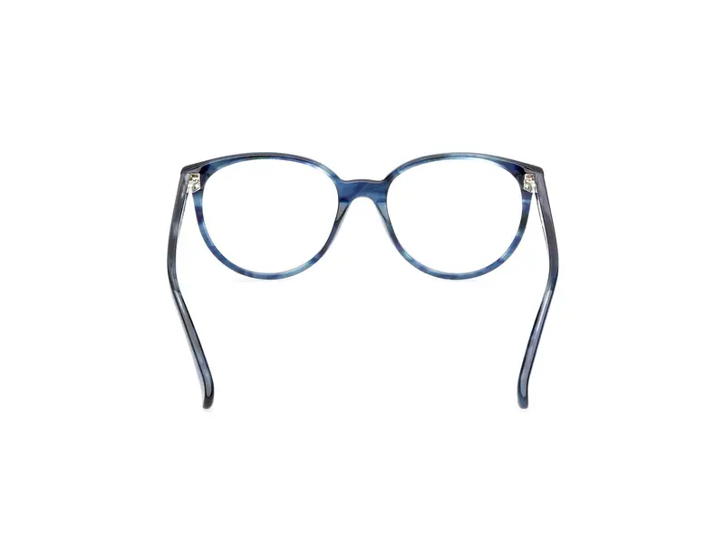 Max Mara Donna MM5084 92 Montature da vista Acetato Blu Rotonda Normale miniatura 3