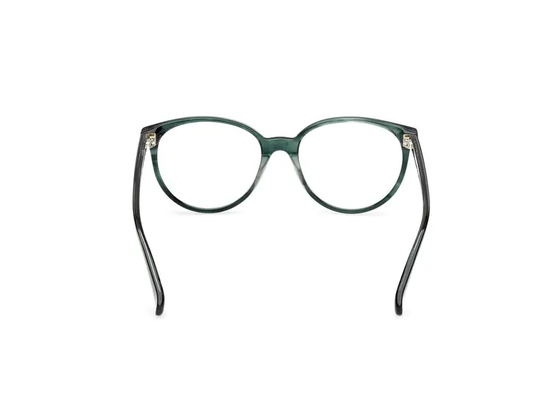 Max Mara Donna MM5084 98 Montature da vista Acetato Verde Rotonda Normale miniatura 3