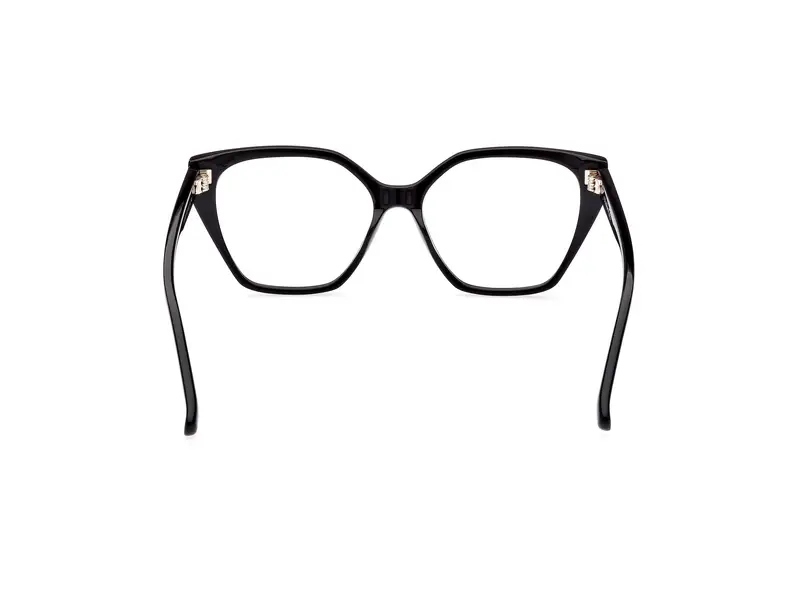 Max Mara Donna MM5085 001 Montature da vista Acetato Nero Geometrica Normale miniatura 3