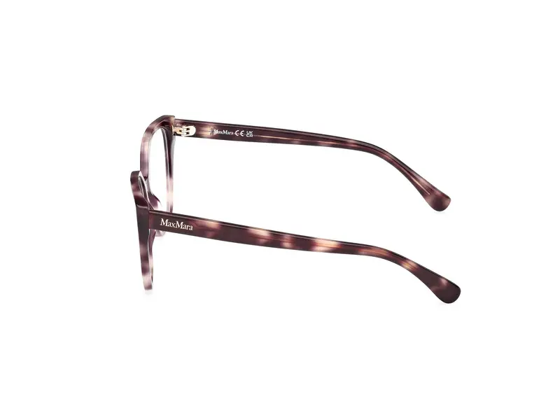 Max Mara Donna MM5085 055 Montature da vista Acetato Havana Geometrica Normale miniatura 2