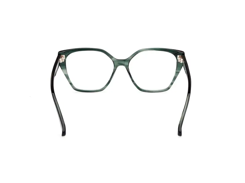 Max Mara Donna MM5085 098 Montature da vista Acetato Verde Geometrica Normale miniatura 3