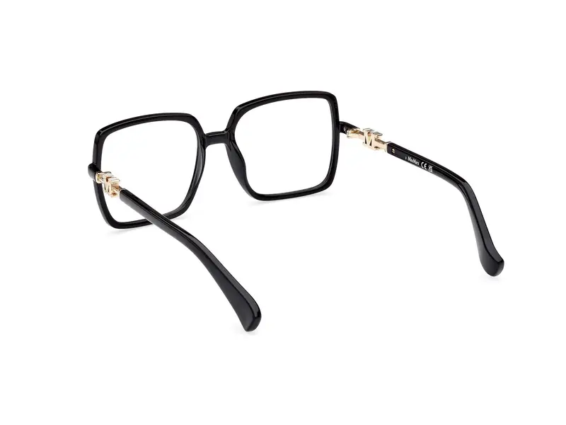 Max Mara Donna MM5108-H 001 Montature da vista Iniettato Nero Squadrata Normale miniatura 3