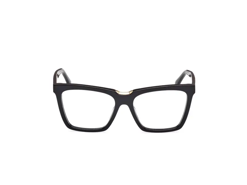 Max Mara Donna MM5111 001 Montature da vista Acetato Nero Squadrata Normale miniatura 2