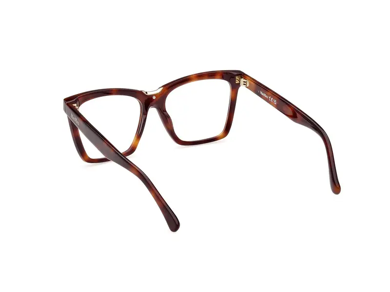 Max Mara Donna MM5111 052 Montature da vista Acetato Havana Squadrata Normale miniatura 3