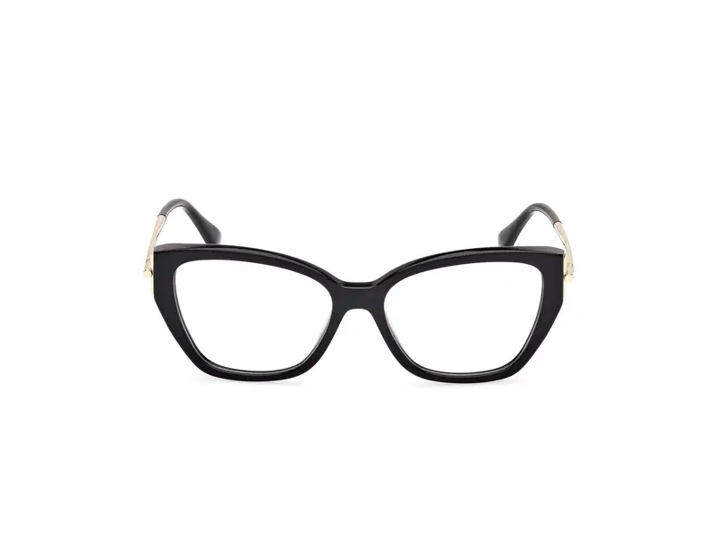 Max Mara Donna MM5117 001 Montature da vista Acetato Nero Cat Eye Normale miniatura 2