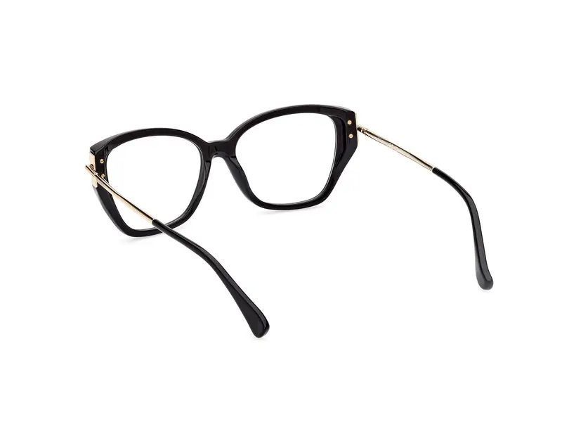 Max Mara Donna MM5117 001 Montature da vista Acetato Nero Cat Eye Normale miniatura 3