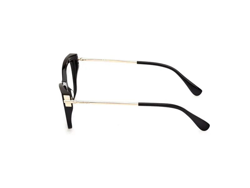 Max Mara Donna MM5137 001 Montature da vista Acetato Nero Cat Eye Normale miniatura 2