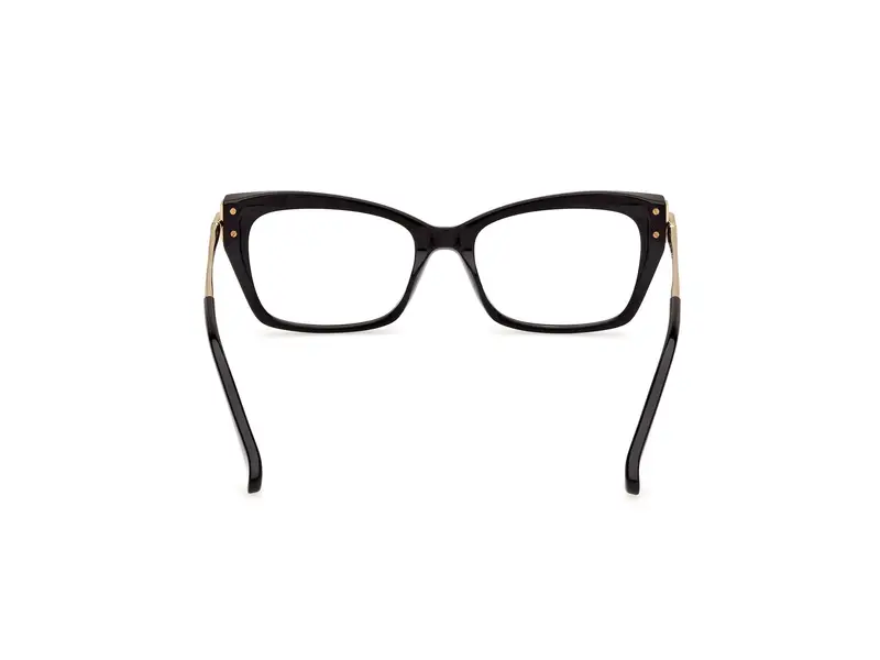 Max Mara Donna MM5137 001 Montature da vista Acetato Nero Cat Eye Normale miniatura 3